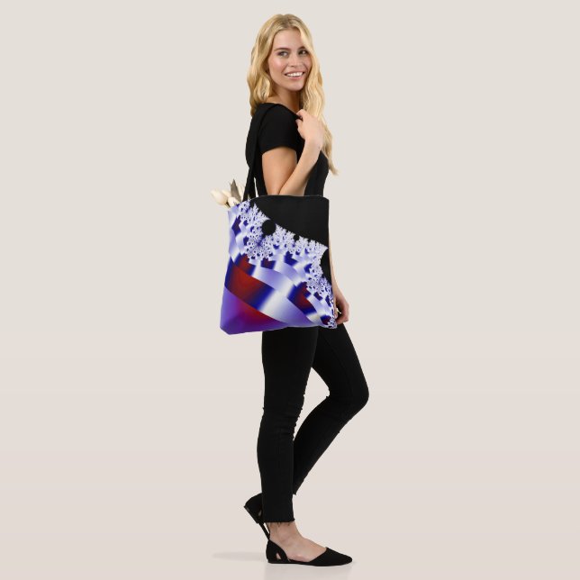 Bolsa Tote Fitas de Seda Roxa (No(a) Modelo)