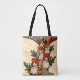 Bolsa Tote Five Girls With Furry Muffs - Florence Hardy