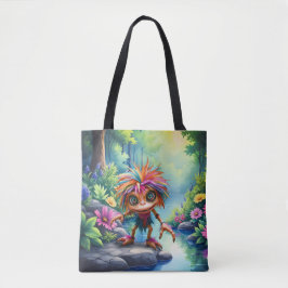 Bolsa Tote Fizzwiggle o Duende Travesso do Arco-íris.