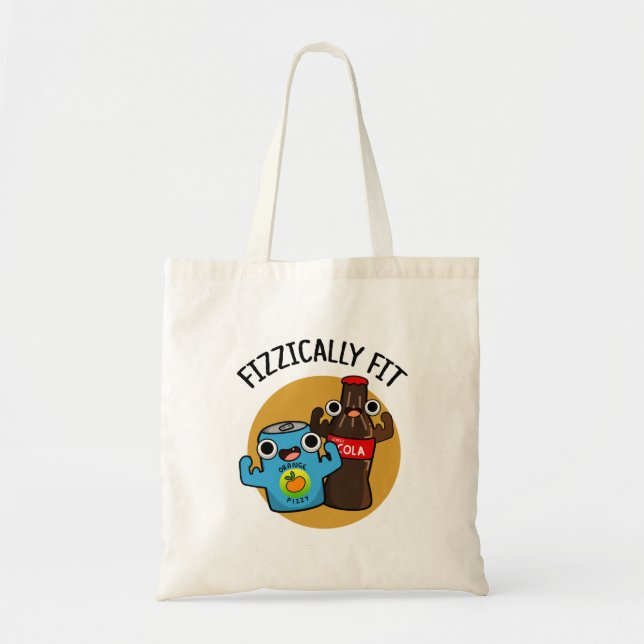 Bolsa Tote Fizzy Cola Pun Fizzy Ajustado Engraçado (Frente)