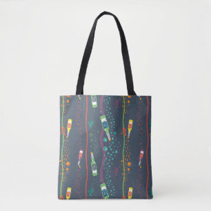 Bolsa Tote Fizzy Levantando Padrão De Bebida