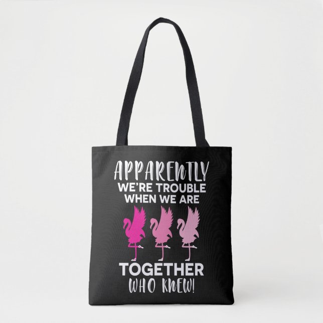 Bolsa Tote Flamingo aparentemente nós formos problema quando (Frente)