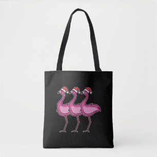 Bolsa Tote Flamingo Christmas