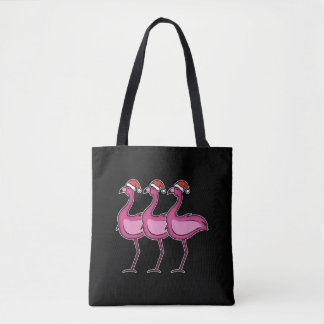 Bolsa Tote Flamingo Christmas