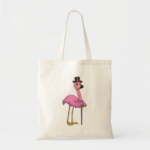 Bolsa Tote Flamingo como pensionista com bengalê