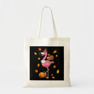 Bolsa Tote Flamingo  Dia de Ação de Graças de Flamingo