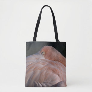 Bolsa Tote Flamingo Dormindo Por Toda A Impressão