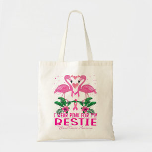 Bolsa Tote Flamingo Eu Visto Rosa Para O Meu Cancer De Mama B