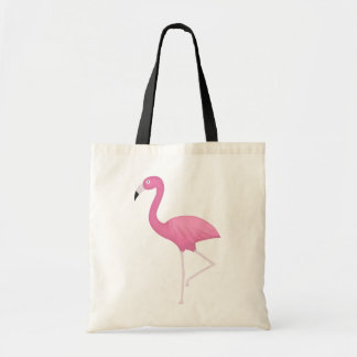 Bolsa Tote flamingo feathery cor-de-rosa