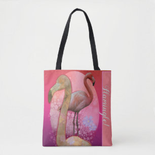 Bolsa Tote Flamingo floral de Flamingle