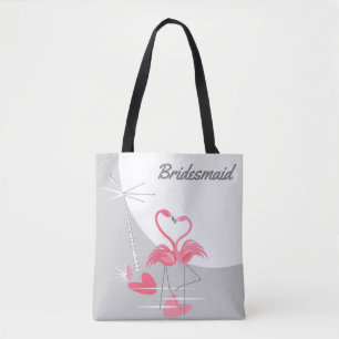 Bolsa Tote Flamingo Love Large Moon Bridesmaid tobag