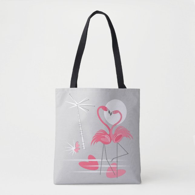 Bolsa Tote Flamingo Love Totobag multi-back (Frente)