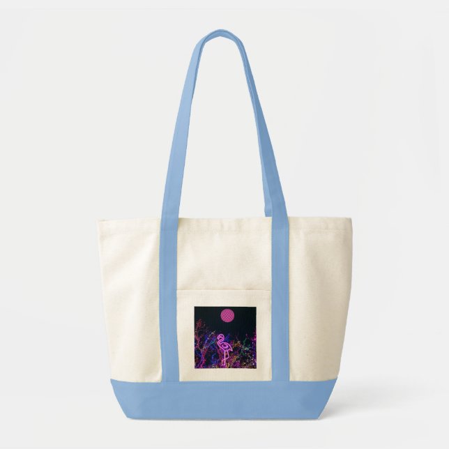 Bolsa Tote Flamingo na festa de dança. (Frente)