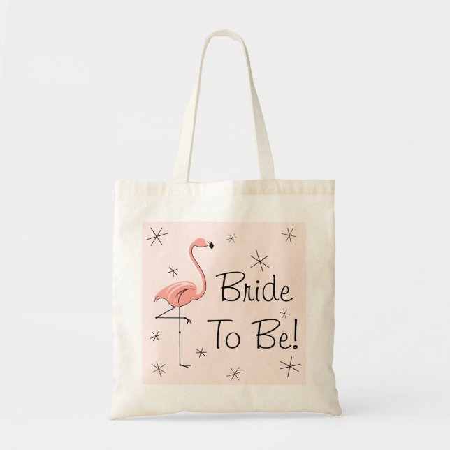 Bolsa Tote Flamingo Pink Bride Ser! Saco de toques (Frente)
