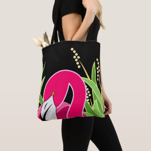 Bolsa Tote Flamingo Rosa Estilizado