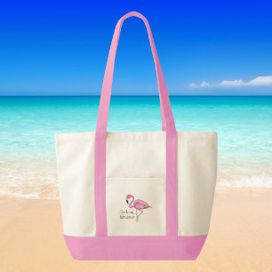Bolsa Tote Flamingo Rosa Fabuloso