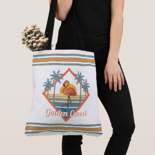 Bolsa Tote Flamingo Sunset da Costa do ouro