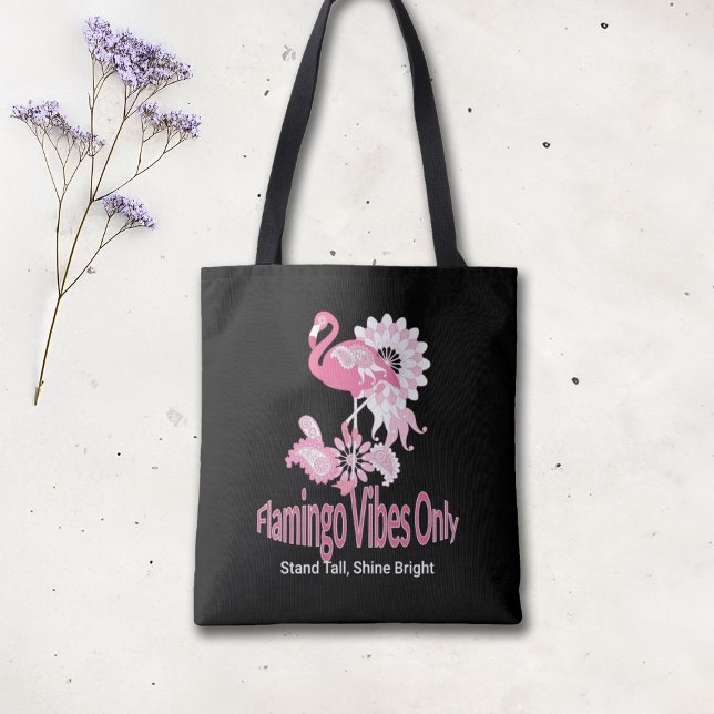 Bolsa Tote Flamingo Vibi Apenas Flamingo Rosa Branca (Criador carregado)