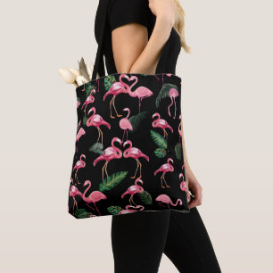 Bolsa Tote Flamingos Amam o Padrão 4