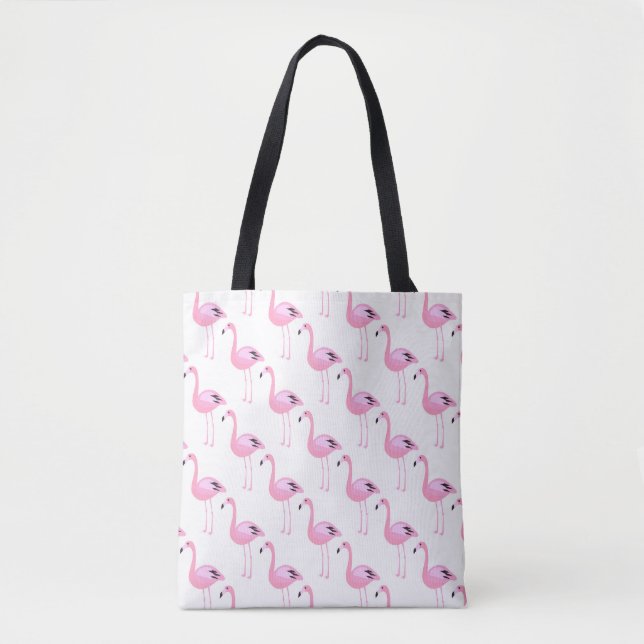Bolsa Tote Flamingos cor-de-rosa 2 (Frente)