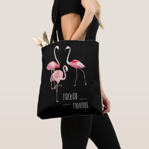 Bolsa Tote Flamingos que reunem o presente engraçado fabulos