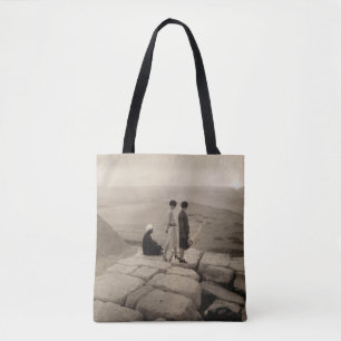 Bolsa Tote Flapper Girls Sunrise na Pirâmide Khufu, Egito 192