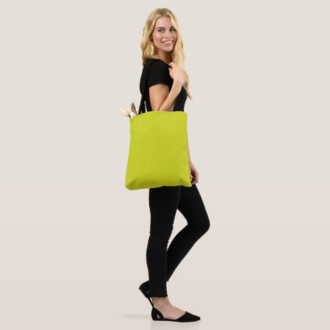 Bolsa Tote Flat Yellow Background – Back-to-School Texture (No(a) Modelo)