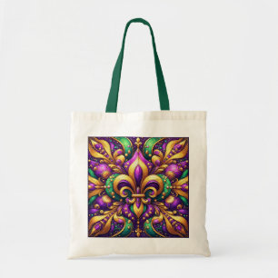 Bolsa Tote fleur de lis mardi gras