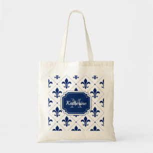 Bolsa Tote Fleur-de-lis Pattern