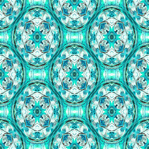 Bolsa Tote Fleurs en Turquoise.......