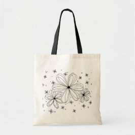 Bolsa Tote Floating Petals – Color-Your-Own Canvas Tote