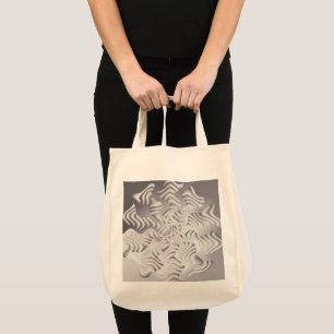 Bolsa Tote floco de neve de prata
