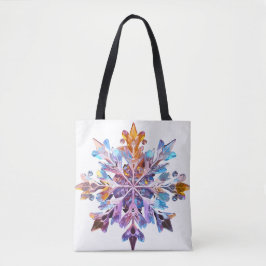Bolsa Tote Flocos de neve iridescentes
