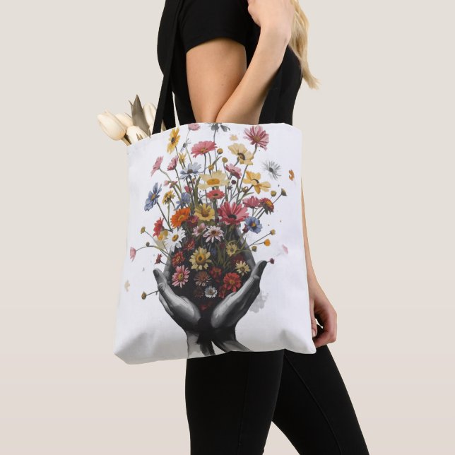 Bolsa Tote Flor (Close Up)