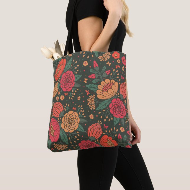 Bolsa Tote flor (Close Up)