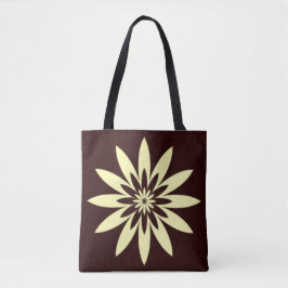 Bolsa Tote Flor Amarela Preta