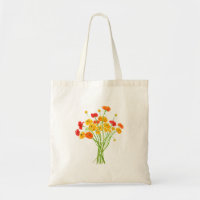 flor amarela vermelha e laranja Ranunculus