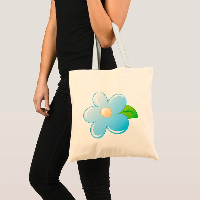 Bolsa Tote Flor Azul (Criador carregado)