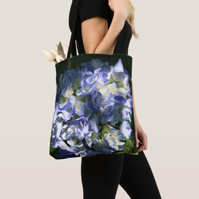 Bolsa Tote Flor Azul-claro (Close Up)