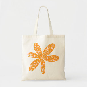 Bolsa Tote Flor bonito - Laranja Claro