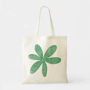 Bolsa Tote Flor bonito - Verde do Exército