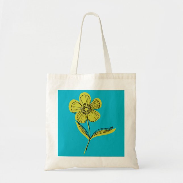 Bolsa Tote flor botânica (Frente)