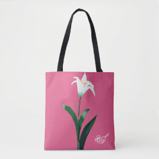 Bolsa Tote flor branca