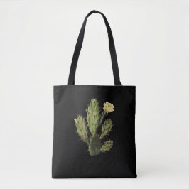Bolsa Tote Flor Cactus Vintage Desenho Saco Negro De Tota