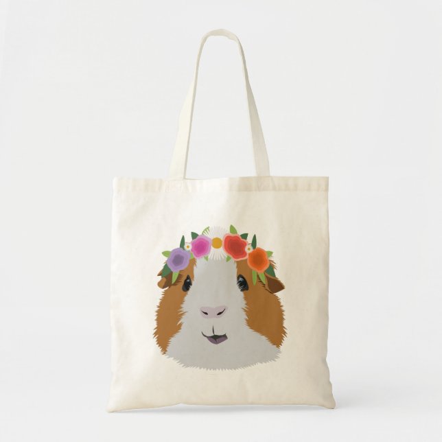 Bolsa Tote Flor Coroa Guiné PIg (Frente)
