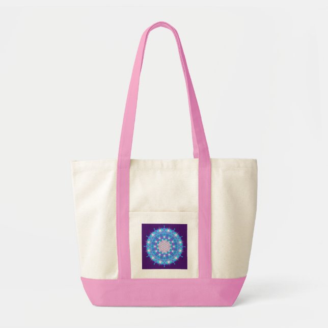 Bolsa Tote FLOR DA LIFE/Blume des Lebens Estrelas Mandala (Frente)