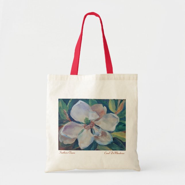 Bolsa Tote Flor da magnólia (Frente)