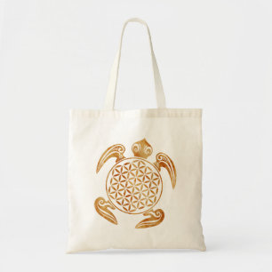 Bolsa Tote Flor da Vida / Blume des Lebens - pedra-tartaruga