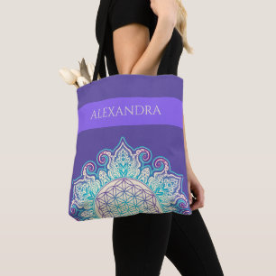 Bolsa Tote Flor Da Vida - Índia Mandala 2