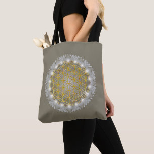 Bolsa Tote FLOR DA VIDA - Luz geométrica sagrada 1